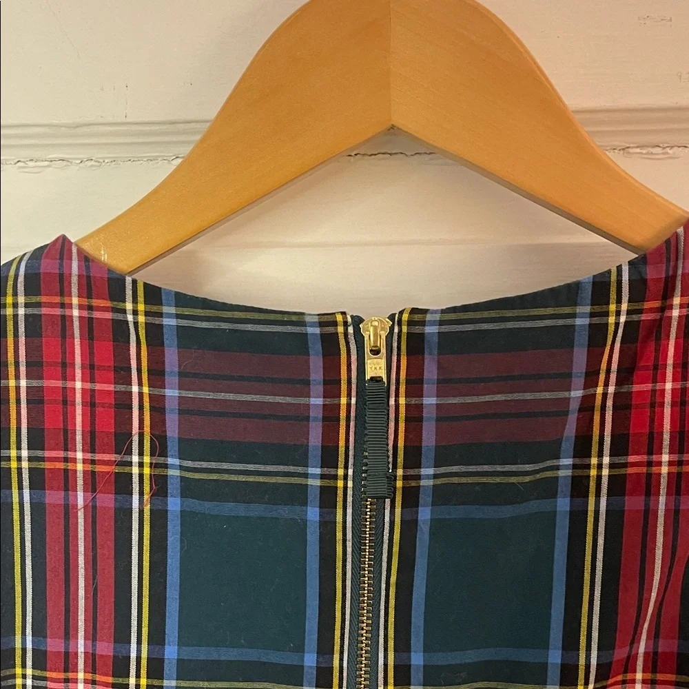 J. Crew Crewcuts Girls' Green Tartan Tiered Dress Sz 10 EXCELLENT Condition